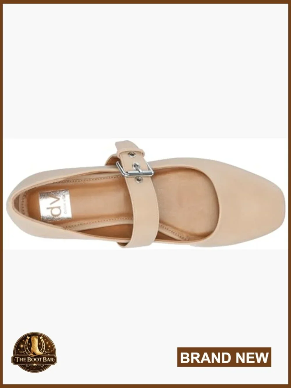 Women's Ballet Flats with Cushioned Insole and Mary Jane Strap